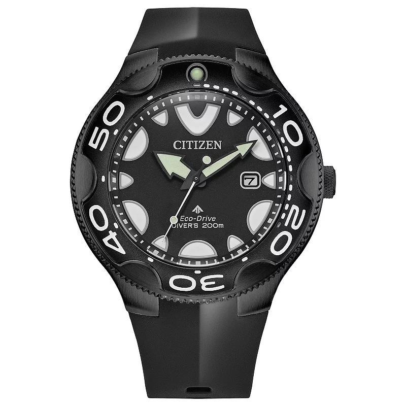 Citizen Mens Promaster Dive Orca Three Hand Black Strap Watch Product Image