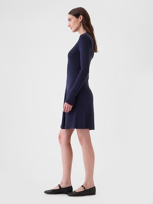 Mockneck Rib Mini Sweater Dress Product Image