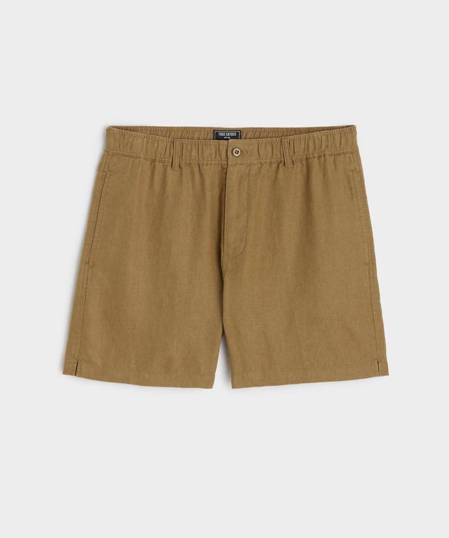 5" Linen Beachcomber Short in Vintage Brown Product Image