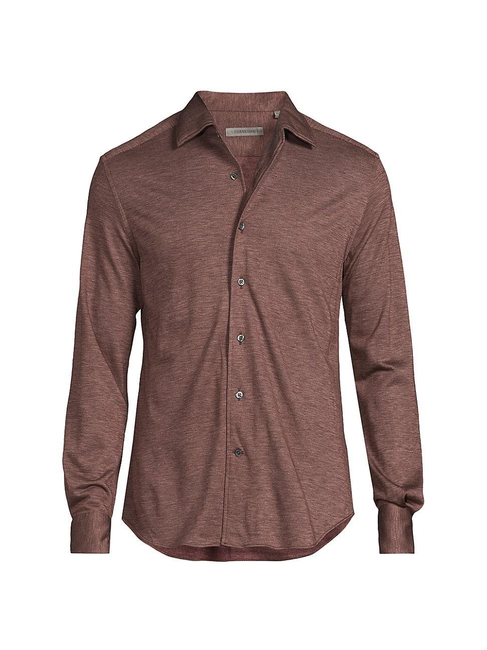 Mens Wool-Blend Button-Up Shirt Product Image