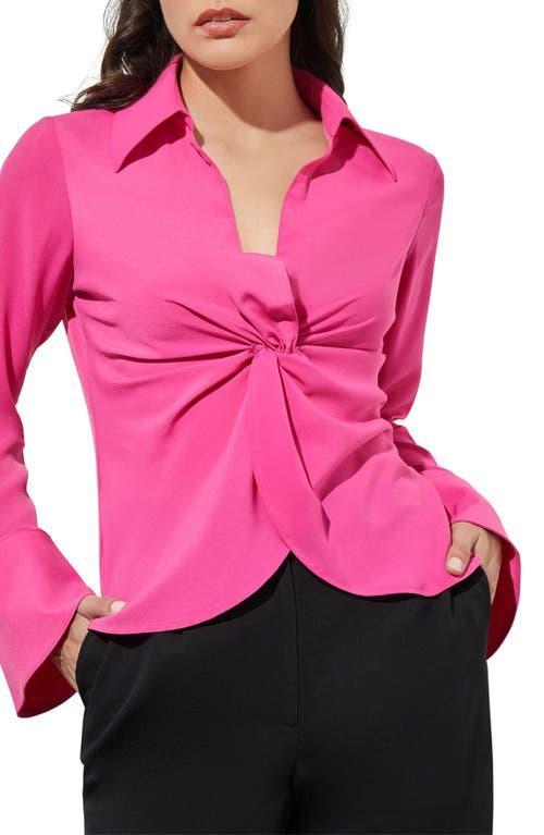 Ming Wang Knot Front Shirt Product Image