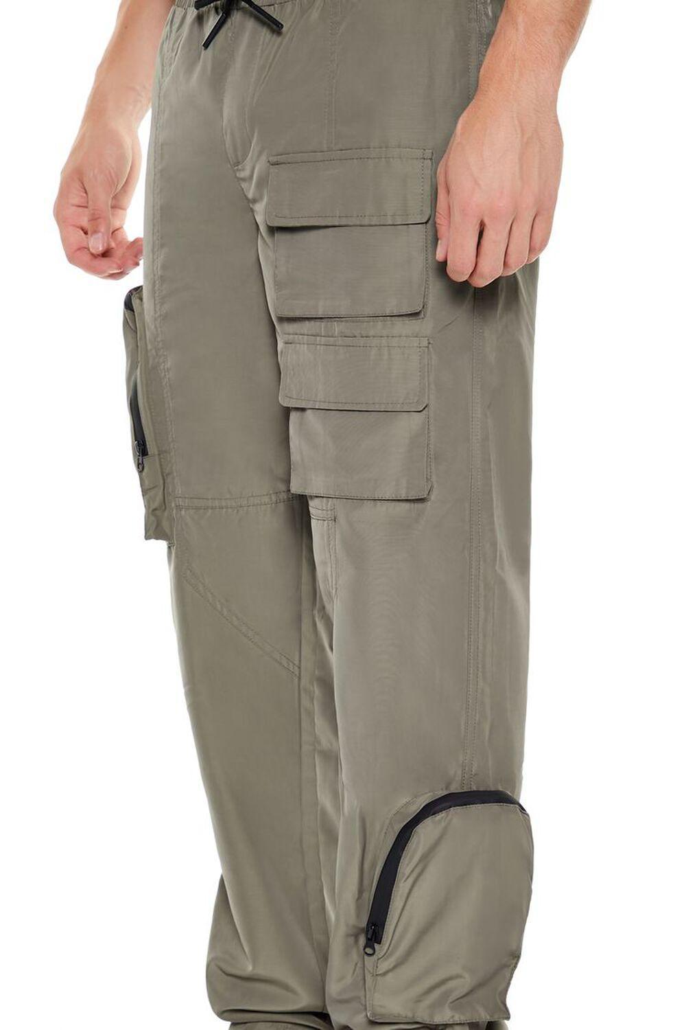 Slim-Fit Drawstring Cargo Pants | Forever 21 Product Image