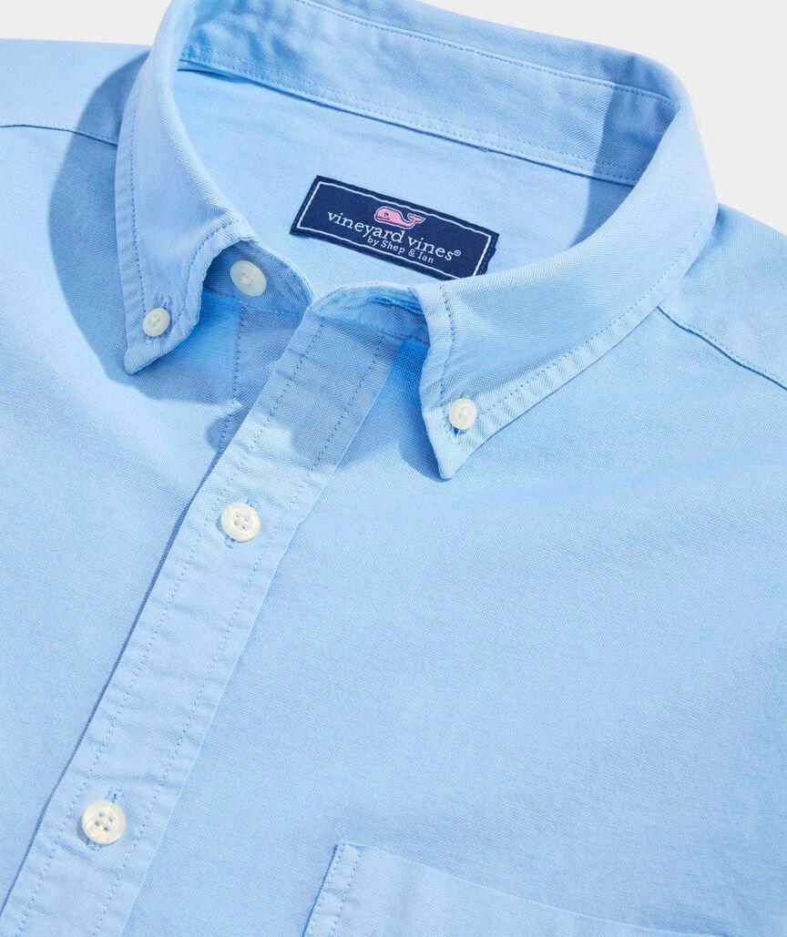 Garment-Dyed Oxford Solid Shirt Product Image