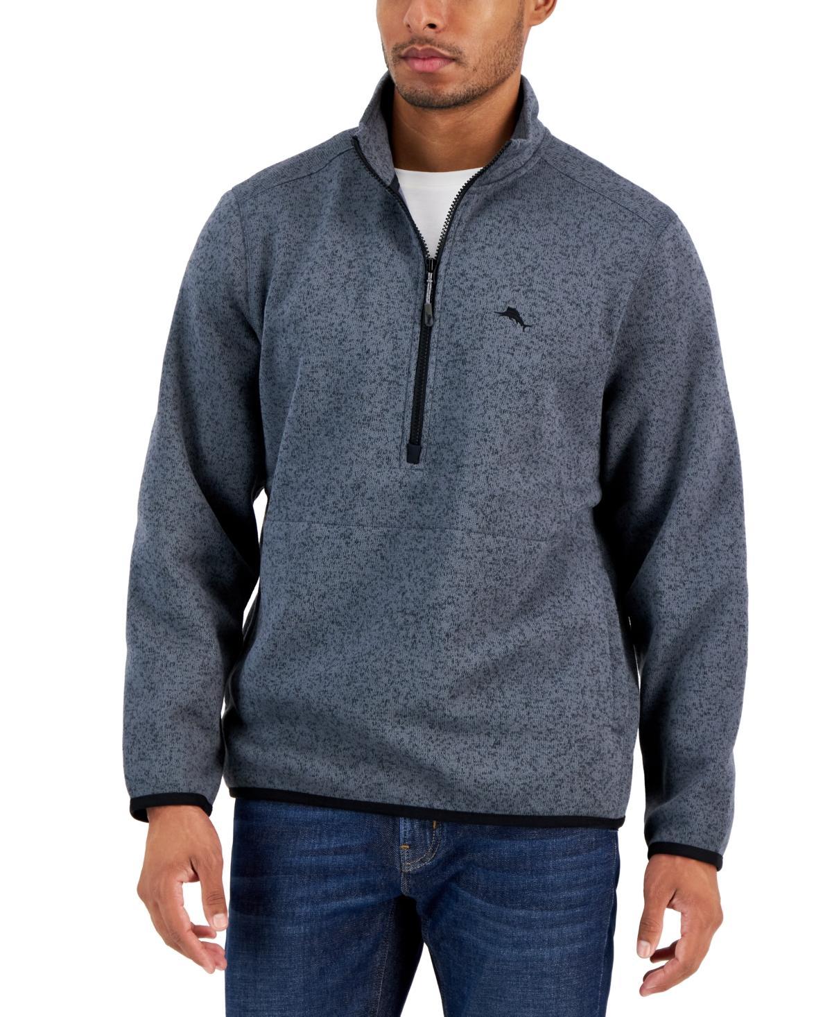 Tommy Bahama Mens Shoal Bay Quarter-Zip Mock-Neck Fleece Sweater Product Image