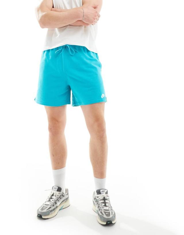 NIKE Club French Terry Shorts In Blue Product Image