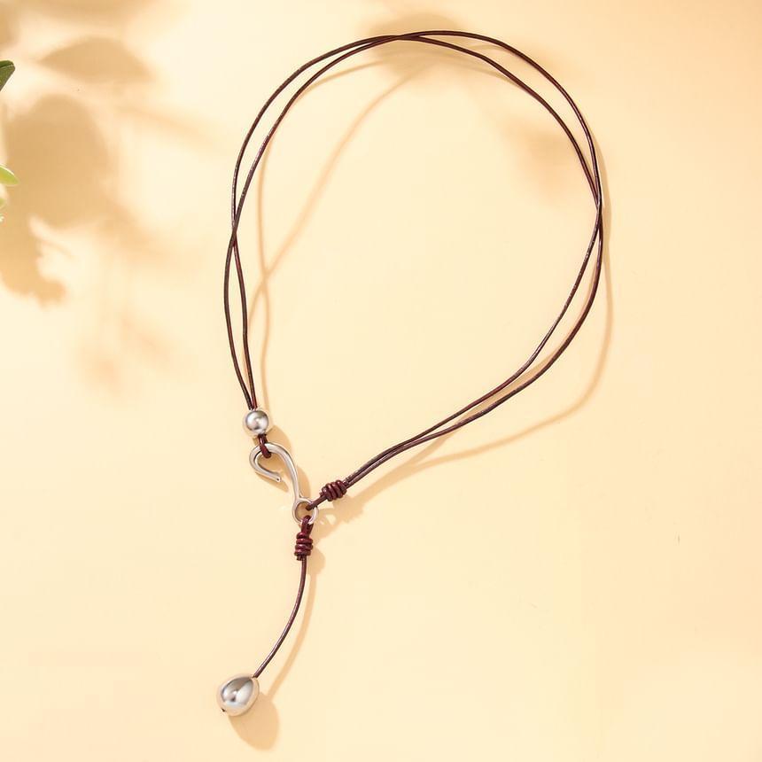 Bead Pendant String Necklace Product Image