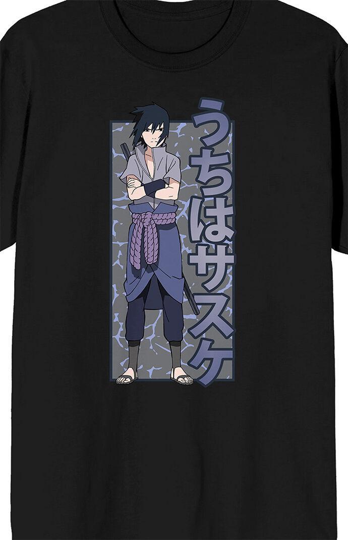 Mens Naruto Shippuden Sasuke Anime T-Shirt Product Image