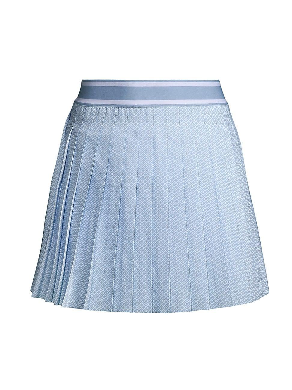 Womens River Wild Leo Pleated Miniskirt Product Image