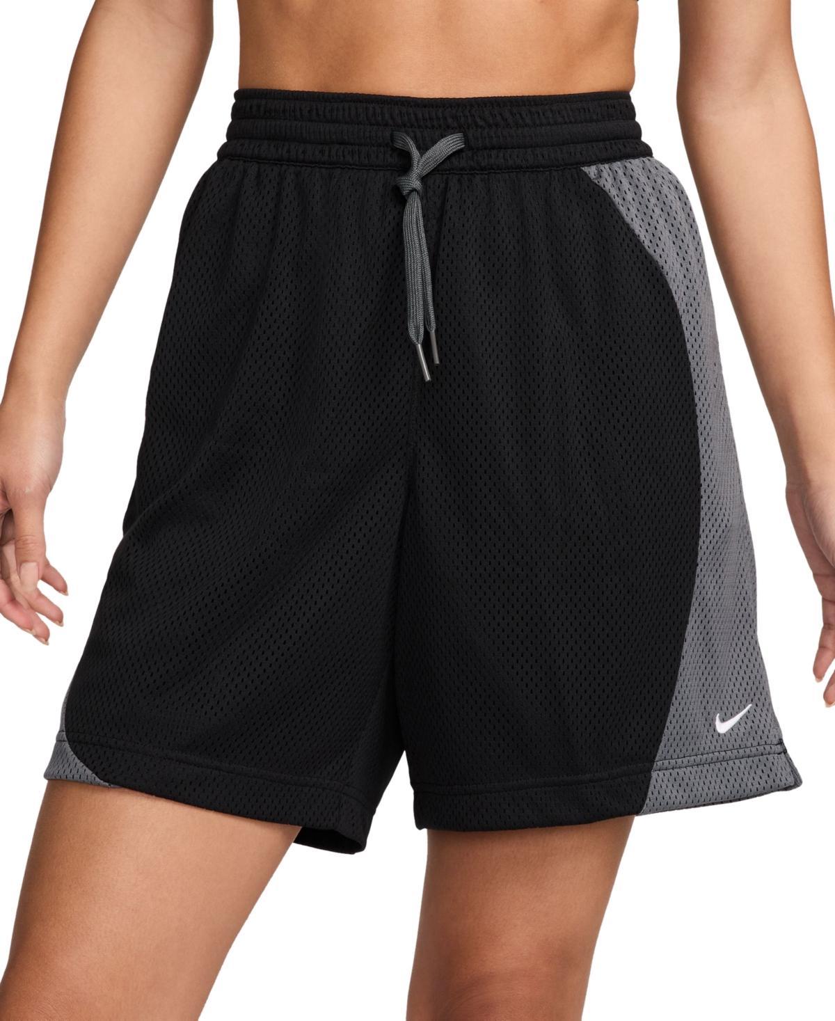 Nike Womens Essential Dri-fit Mesh Basketball Shorts - Aster Pink/crimson Tint Product Image