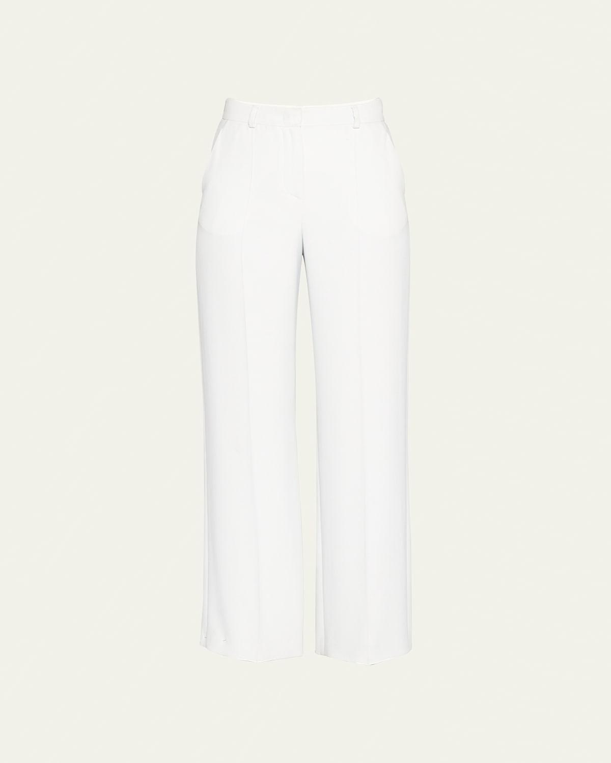 Straight-Leg Viscose Cady Trousers product image