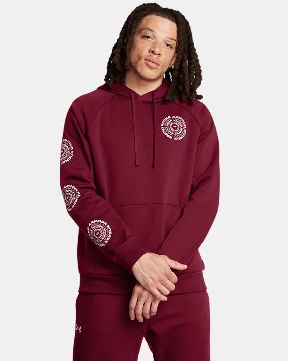 Mens UA Rival Fleece High Brand Read Logo Hoodie Product Image