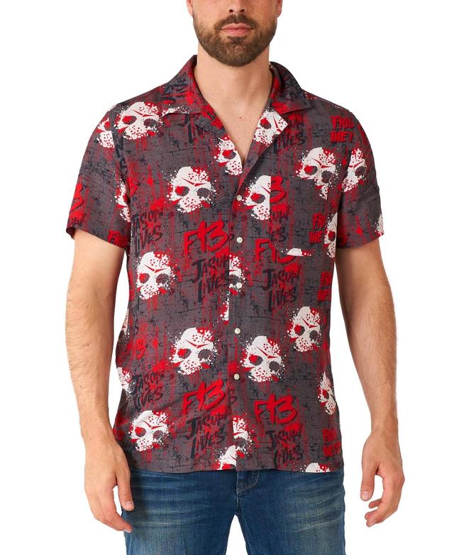 OppoSuits Friday the 13th Short Sleeve Button-Up Shirt Product Image