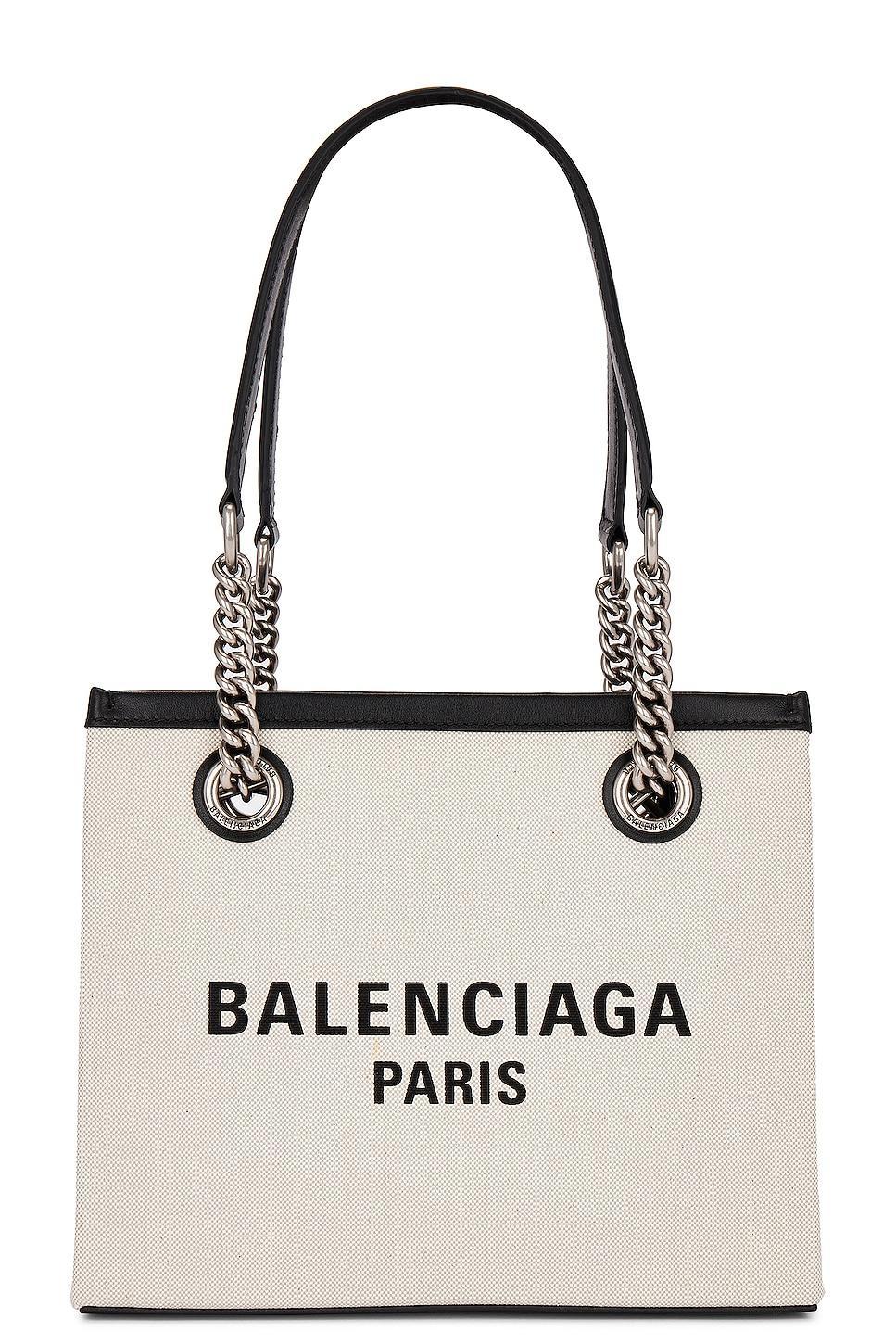 Balenciaga Duty Free Small Tote Bag in White Product Image