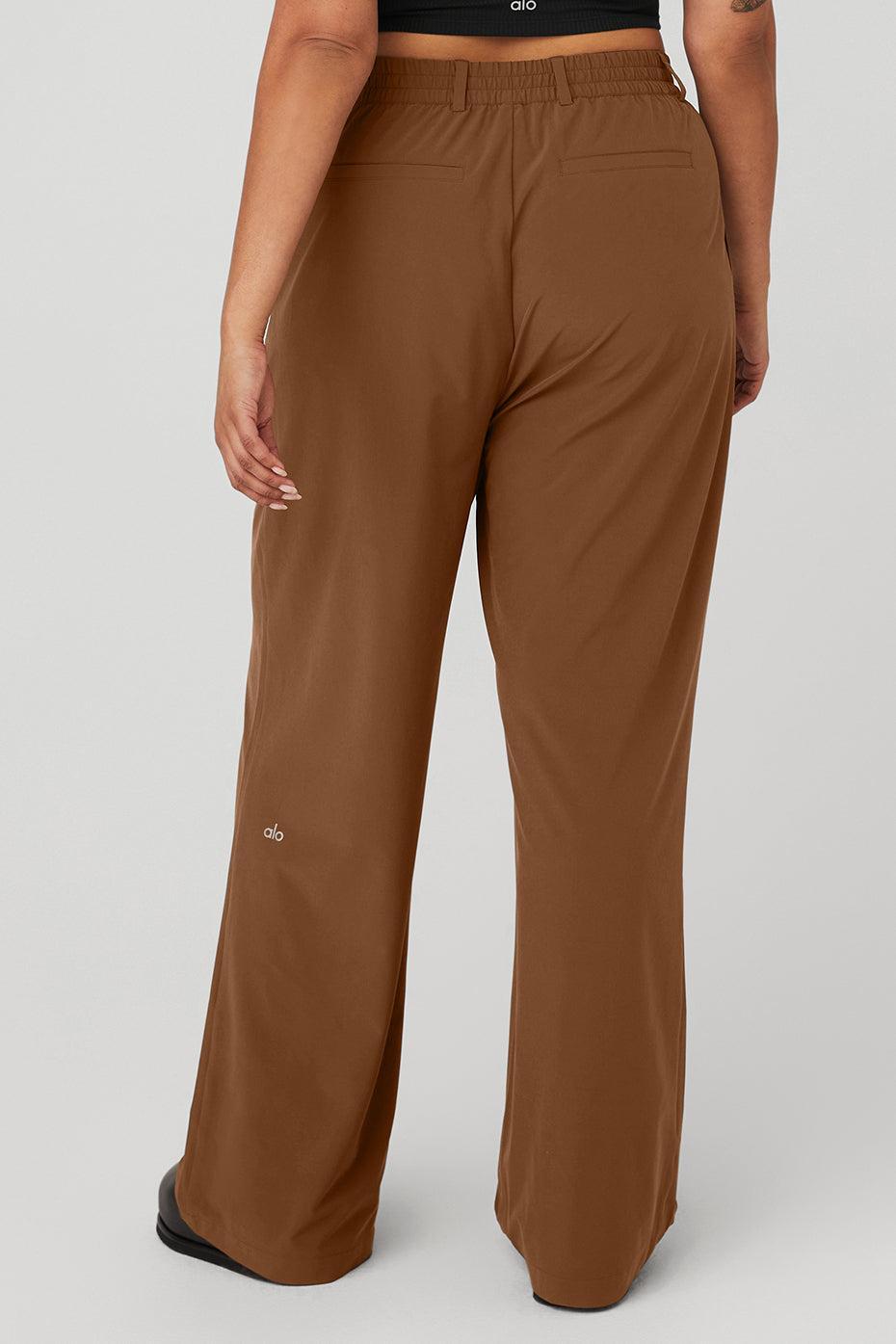 High-Waist Pursuit Trouser - Cinnamon Brown Female Product Image