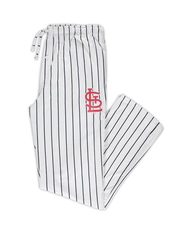 Mens Concepts Sport /Navy St. Louis Cardinals Big & Tall Pinstripe Sleep Pants Product Image