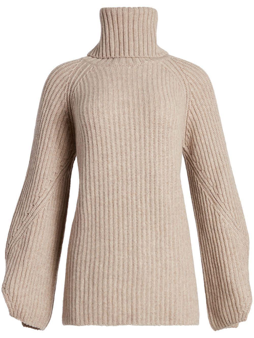 KHAITE Nimbus Cashmere Turtleneck Sweater In Grey Product Image