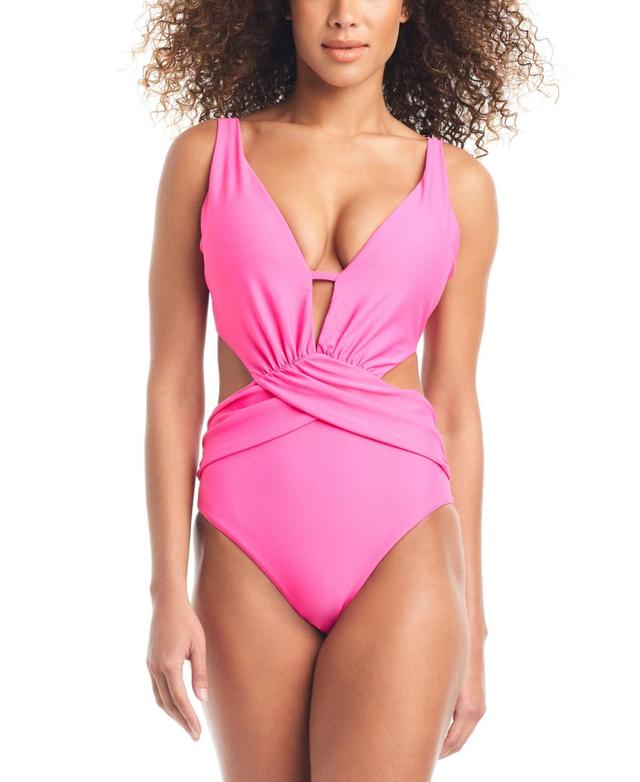 Bar Iii Womens Draped Monokini Swimsuit, Created for Macys Product Image