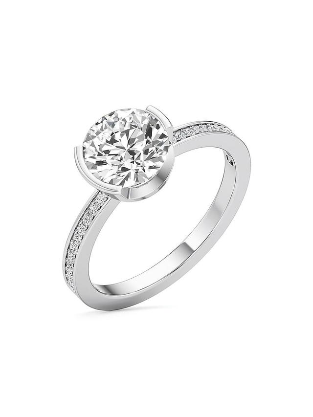 Womens Meta Lune 18K White Gold & 2.10 TCW Lab-Grown Diamond Ring Product Image