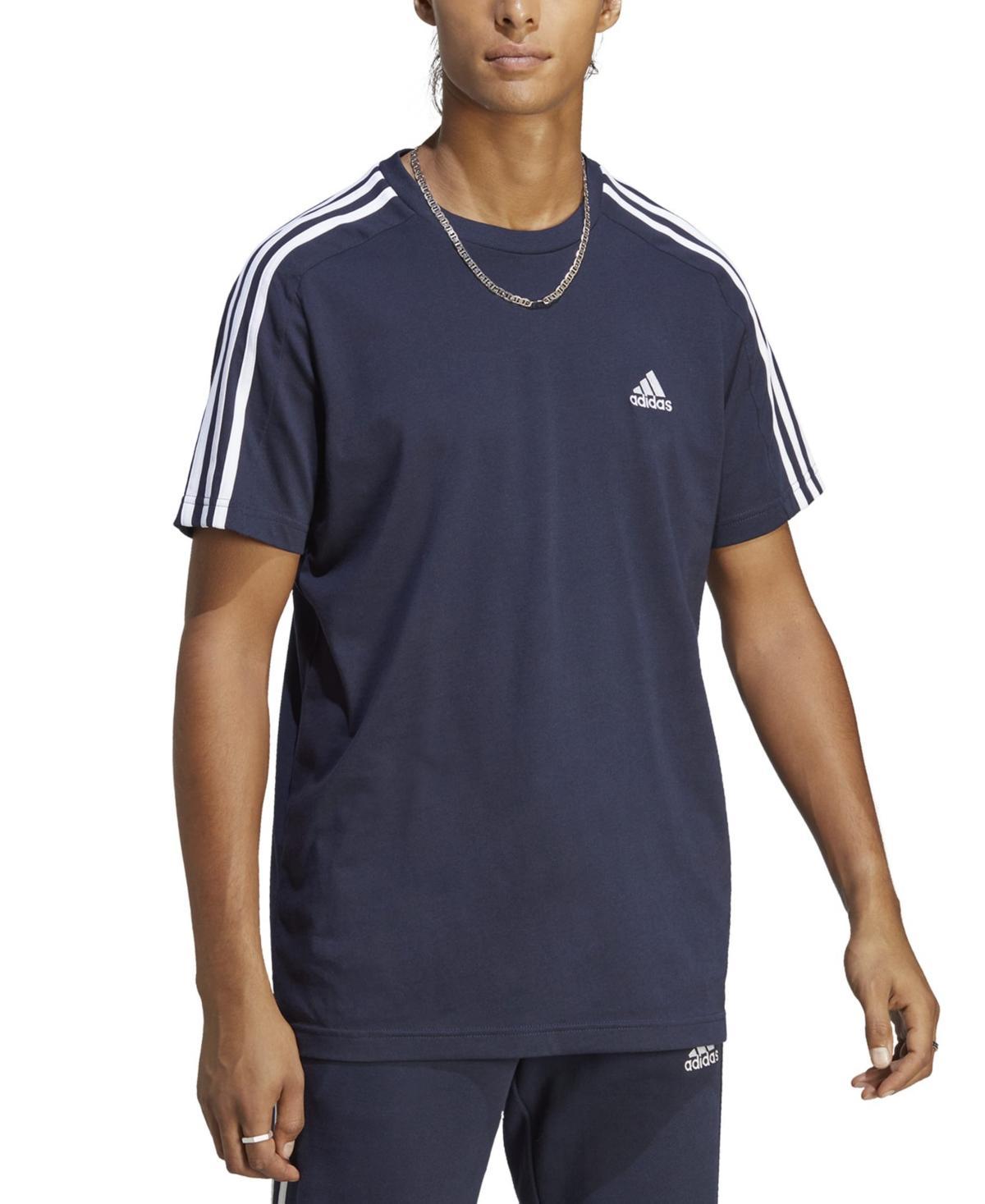 Mens adidas Sportswear Essentials 3-Stripes Tee Better Red Product Image