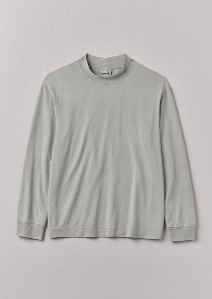 Garment Dyed Cotton Long Sleeve Tee | Carbon Product Image