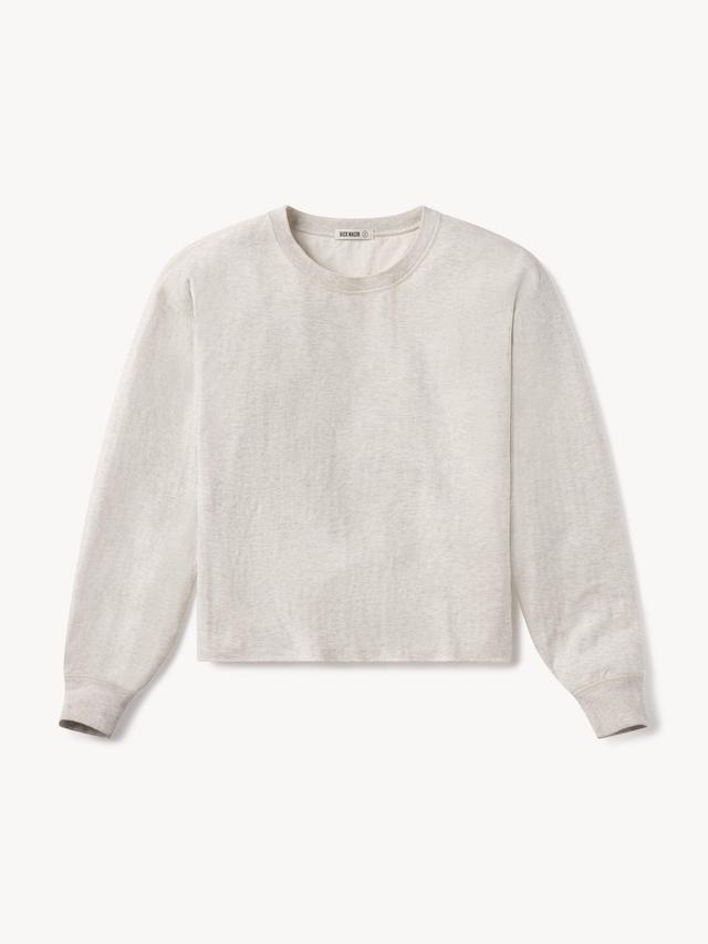 Heather Oat Double Knit Thermal L/S Crew Product Image