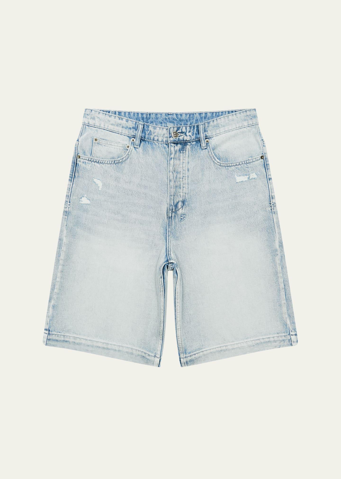 Mens Maxx Distressed Denim Shorts Product Image