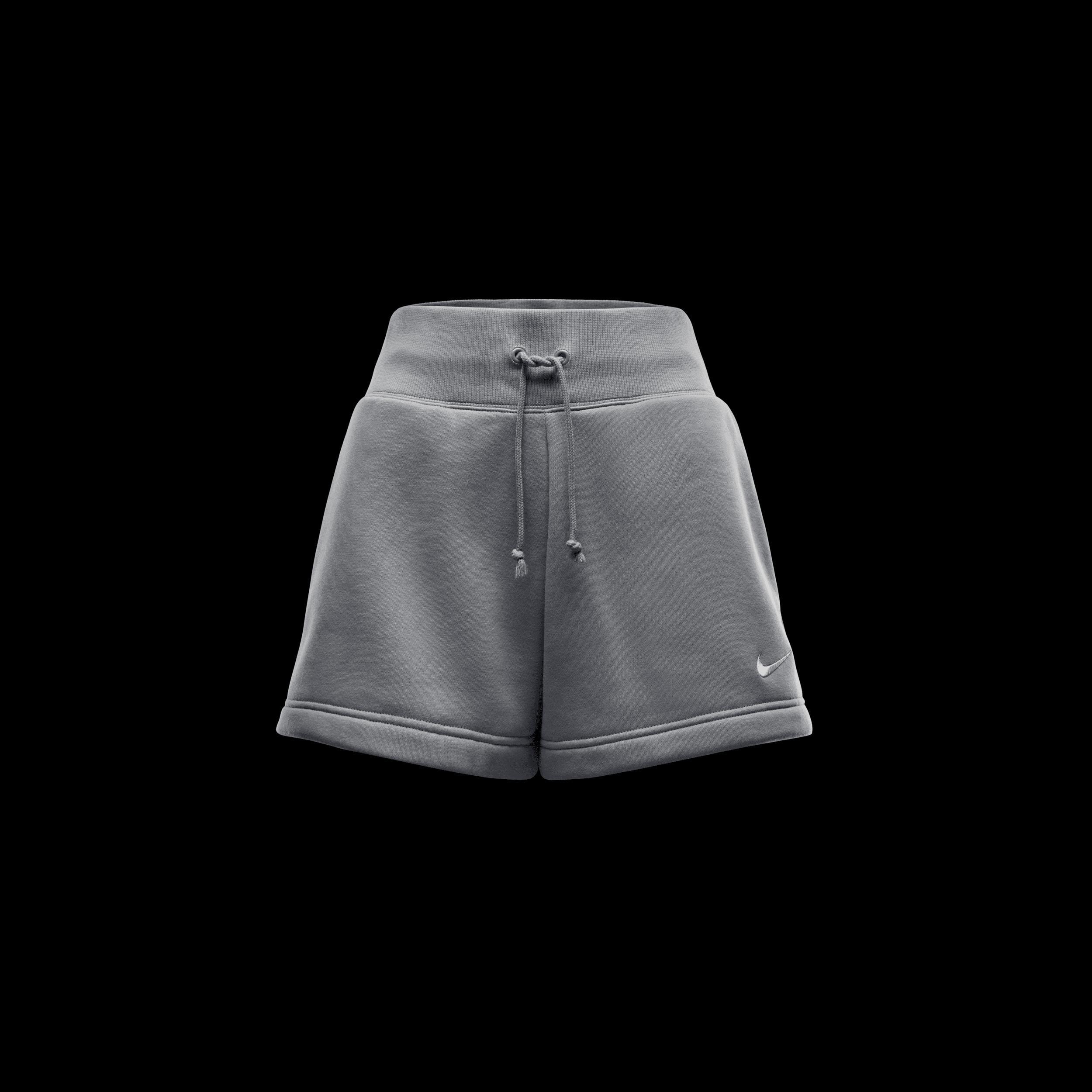 Nike Womens Nike NSW Style Fleece High Rise Short - Womens Light Army/Sail Product Image