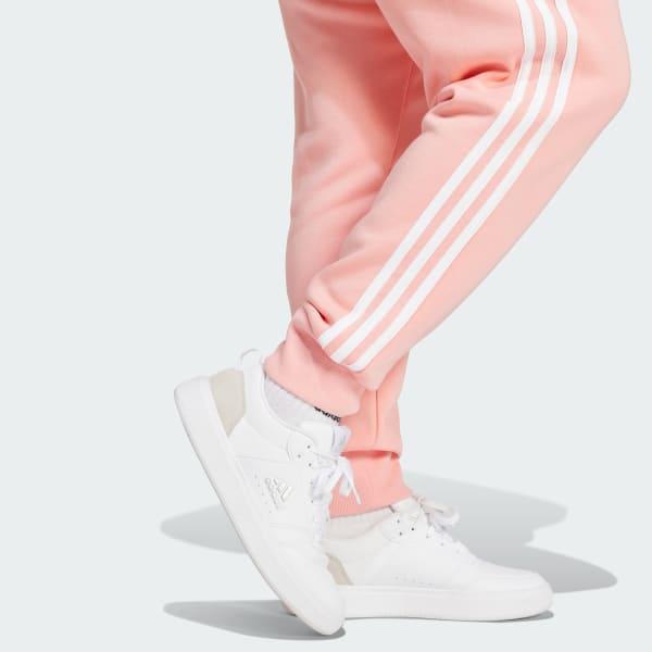 Essentials 3-Stripes Fleece Pants (Plus Size) Product Image