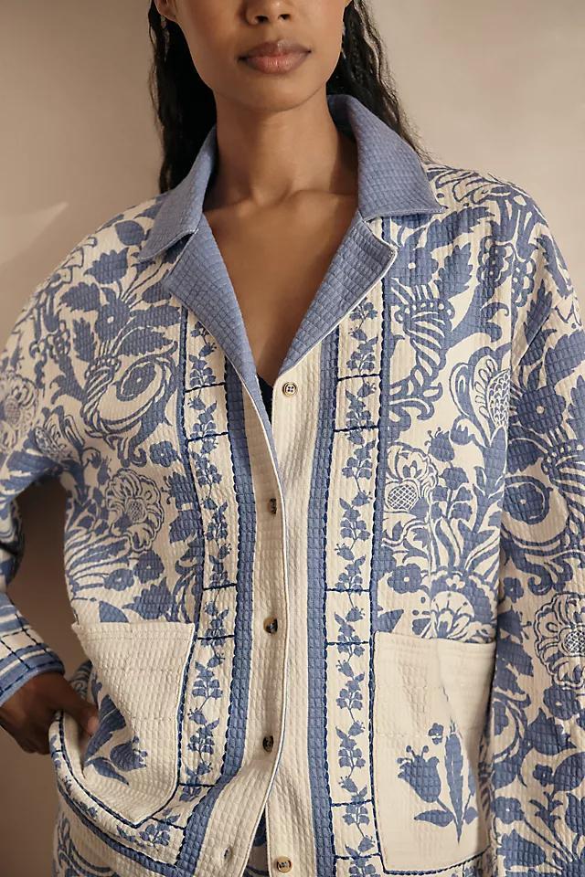 By Anthropologie Quilted Pajama Top Product Image