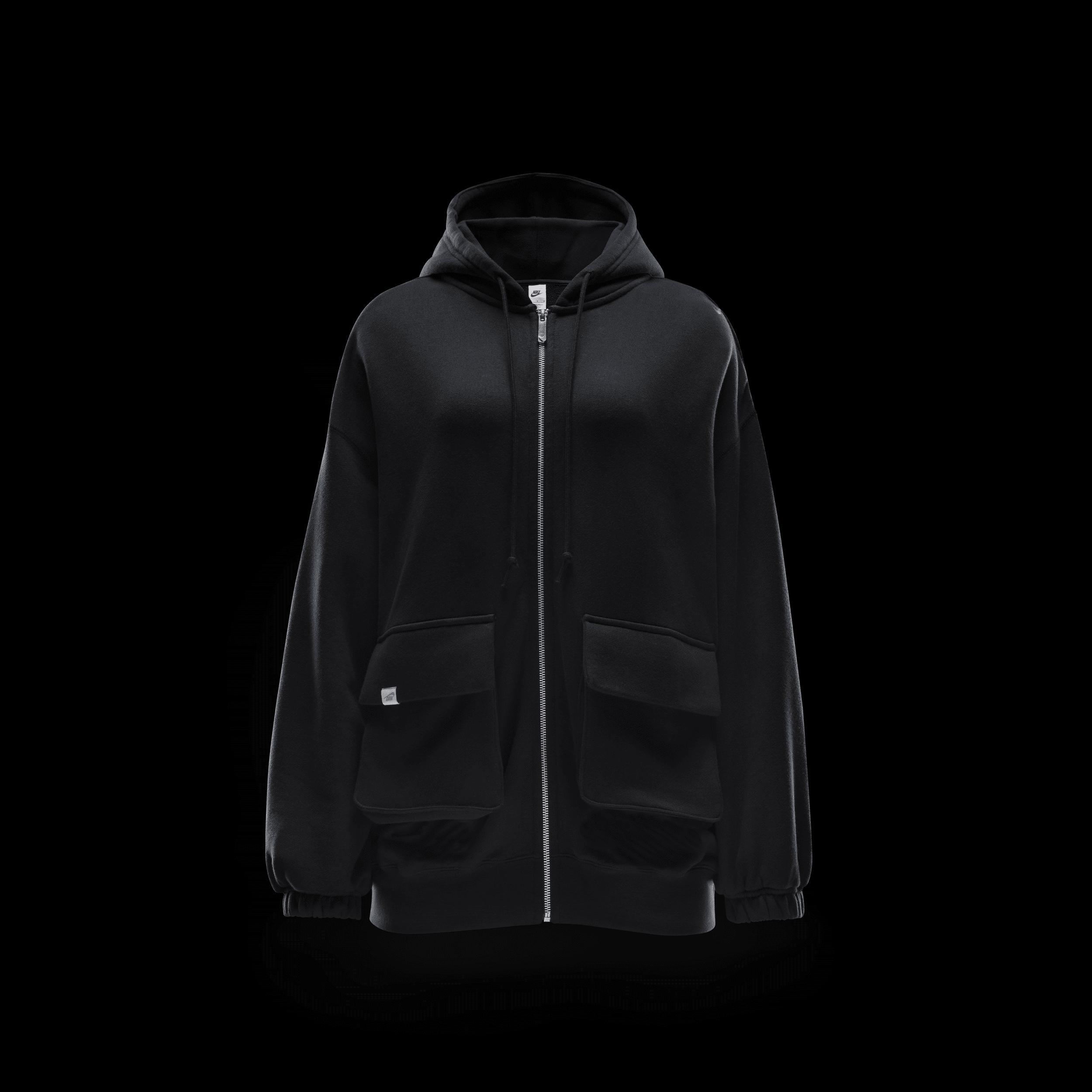 Nike Womens Nike Dance OS Full-Zip Hoodie - Womens Black/Anthracite Product Image