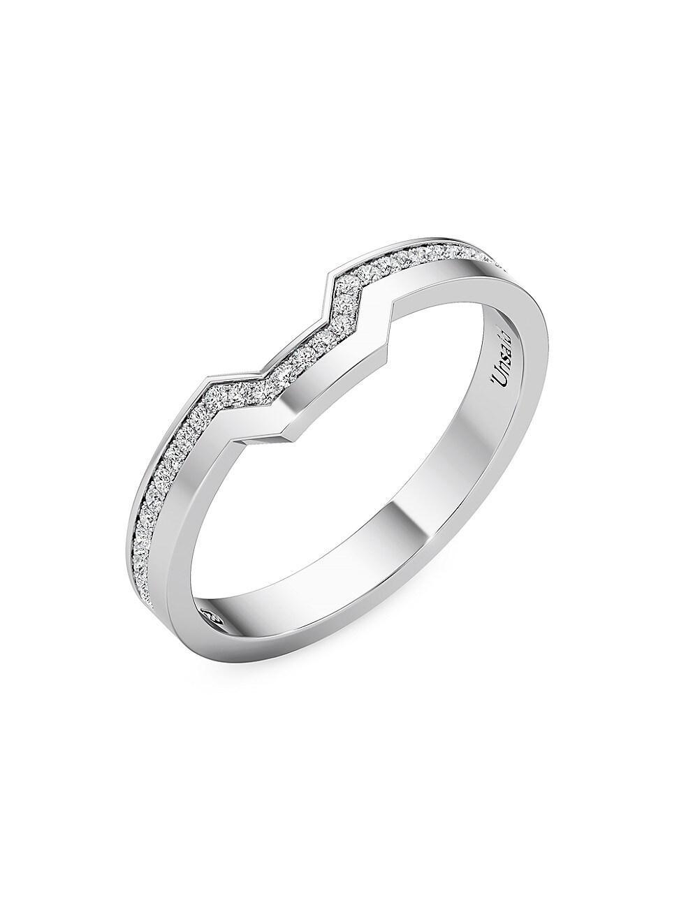 Womens Meta Solidus 18K White Gold & 0.14 TCW Lab-Grown Diamond Ring Product Image