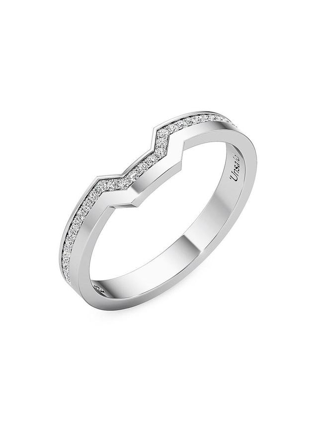 Womens Meta Solidus 18K White Gold & 0.14 TCW Lab-Grown Diamond Ring Product Image