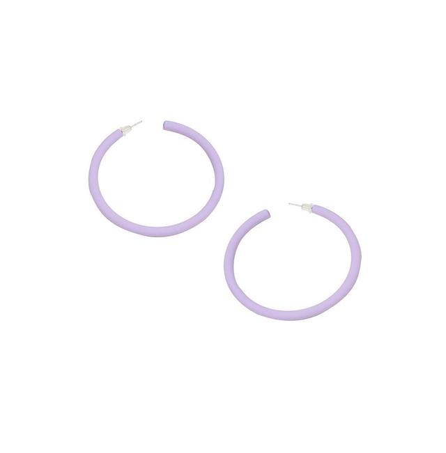 Sohi Womens Pastel Hoop Earrings Product Image