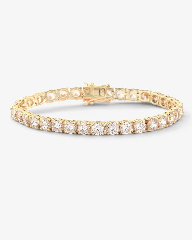 Mama Heiress Tennis Bracelet - Gold|White Diamondettes Product Image