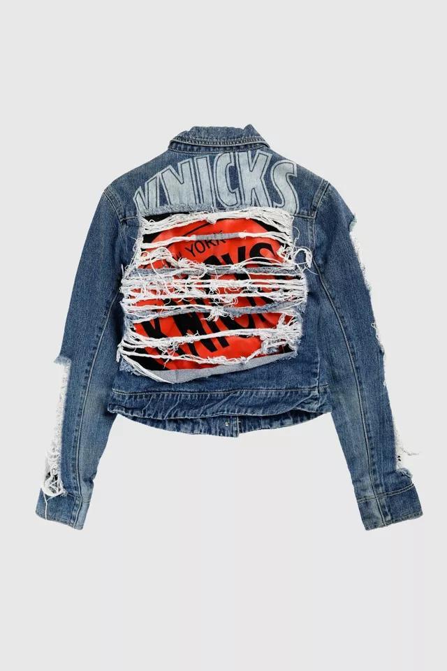 Vintage NY Knicks NBA Denim Jacket Product Image