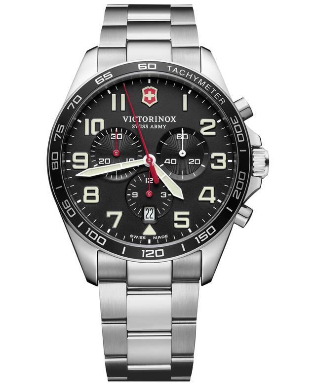 Victorinox Mens Chronograph FieldForce Stainless Steel Bracelet Watch 42mm Product Image