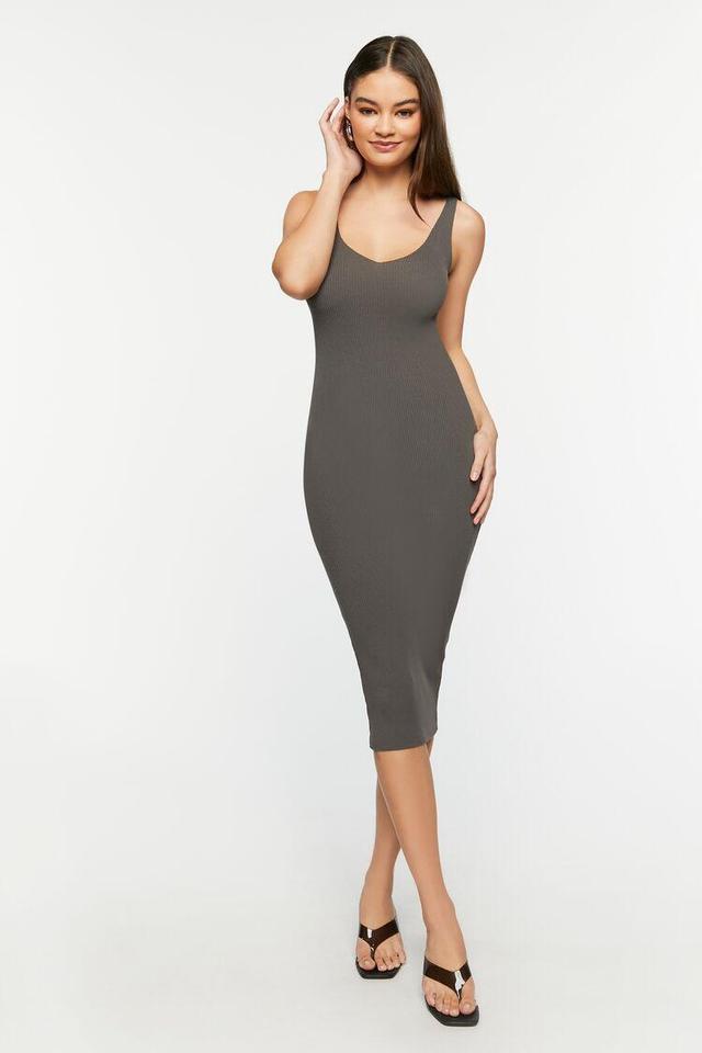 Ribbed Bodycon Midi Tank Dress | Forever 21 Product Image