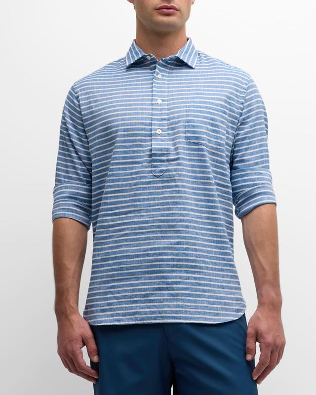 Mens Scario Stripe Polo Shirt Product Image