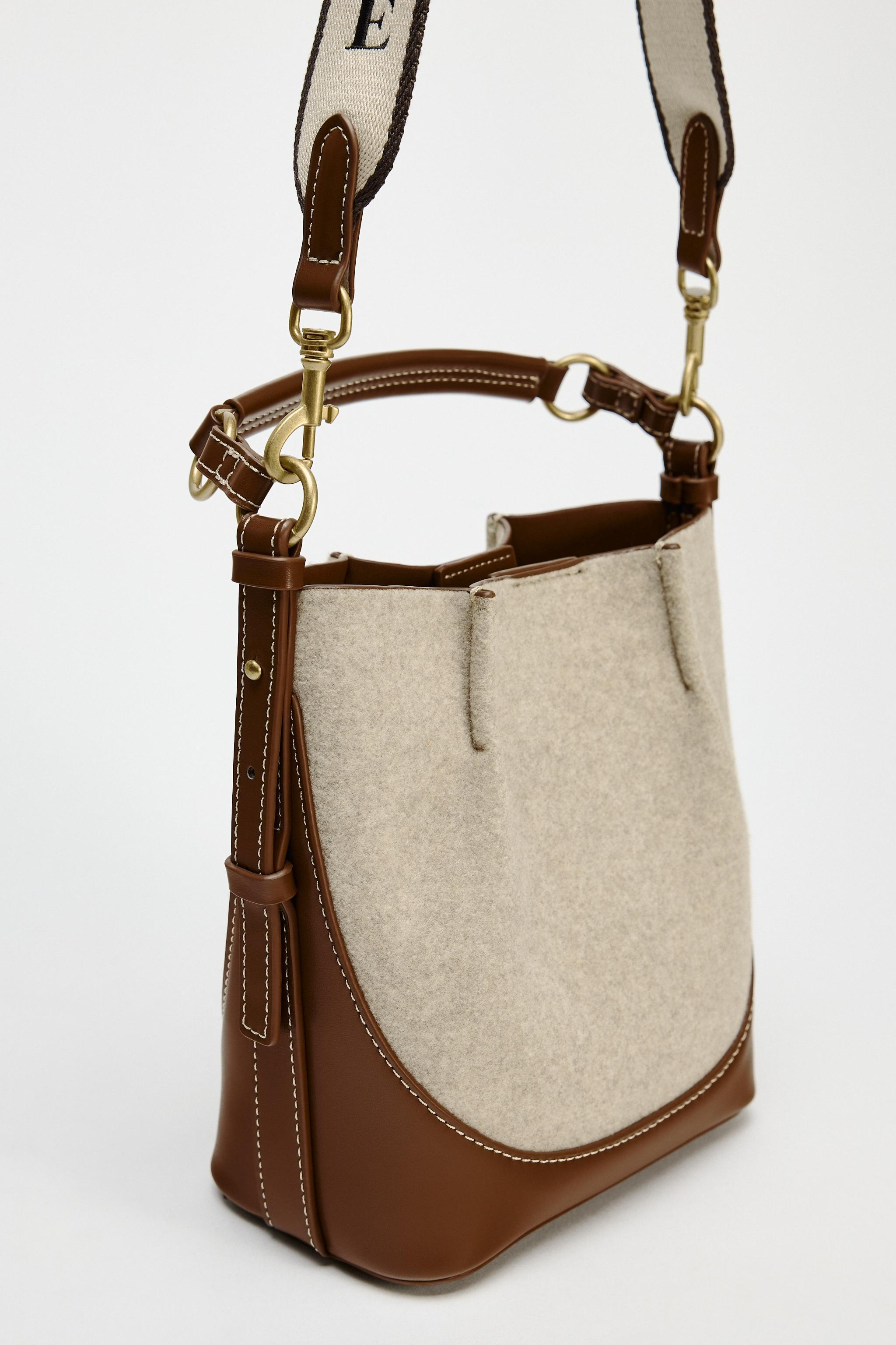 TOPSTITCHED BUCKET BAG Product Image