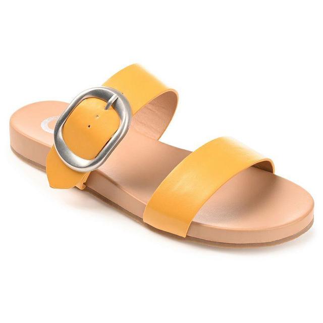 Journee Collection Womens Crysta Slide Sandals, 8 1/2 Medium, Orange Product Image