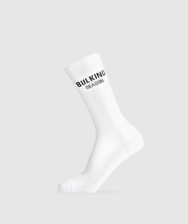 Graphic Bulking Season Crew Sock Single Product Image