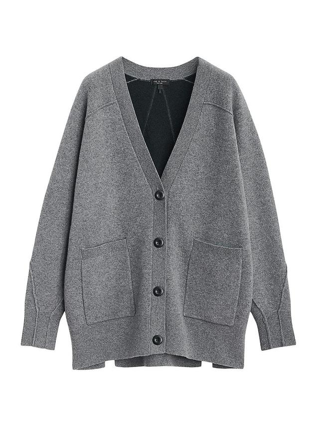 Womens Bridget Wool-Blend V-Neck Cardigan Product Image