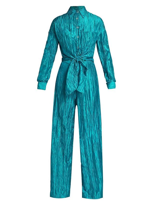 Womens Signature Tie Front Jumpsuit Product Image