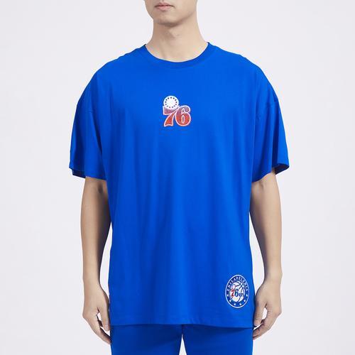 Pro Standard Mens Pro Standard 76ers OS Letters CJ DS T-Shirt - Mens Blue/Blue Product Image