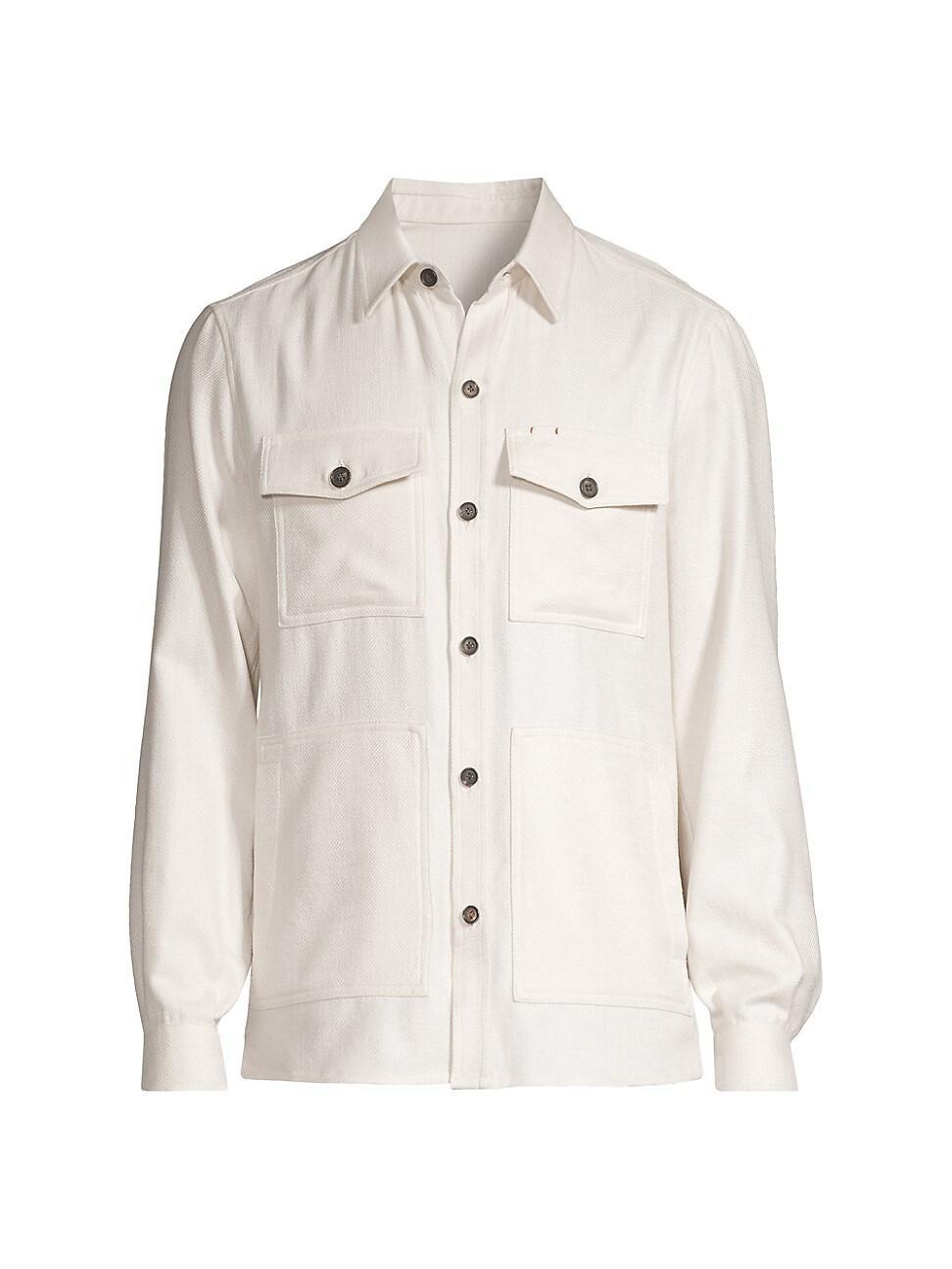 Mens Silk-Cashmere Overshirt Product Image