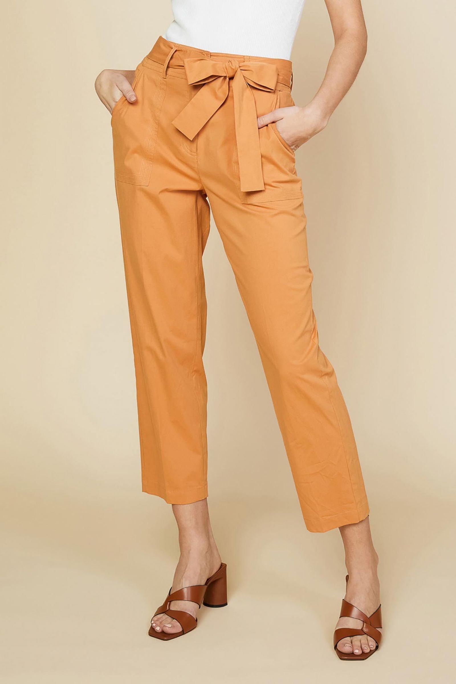 Waist Tie Elastic Back Pant Product Image