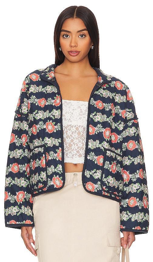 Free People Chloe Quilted Floral Jacket Product Image