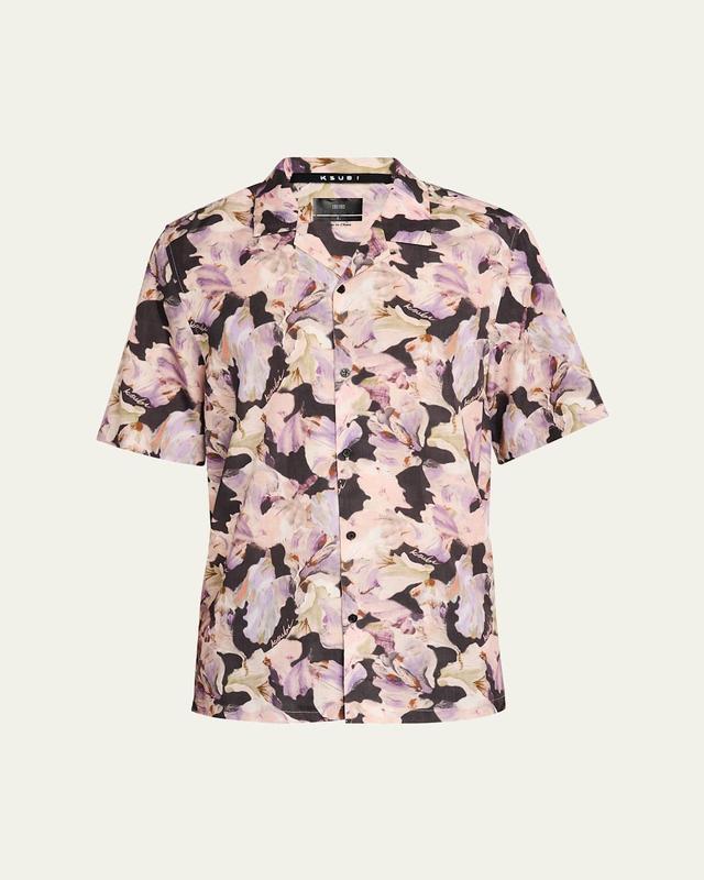 Mens Floral Camp Shirt Product Image