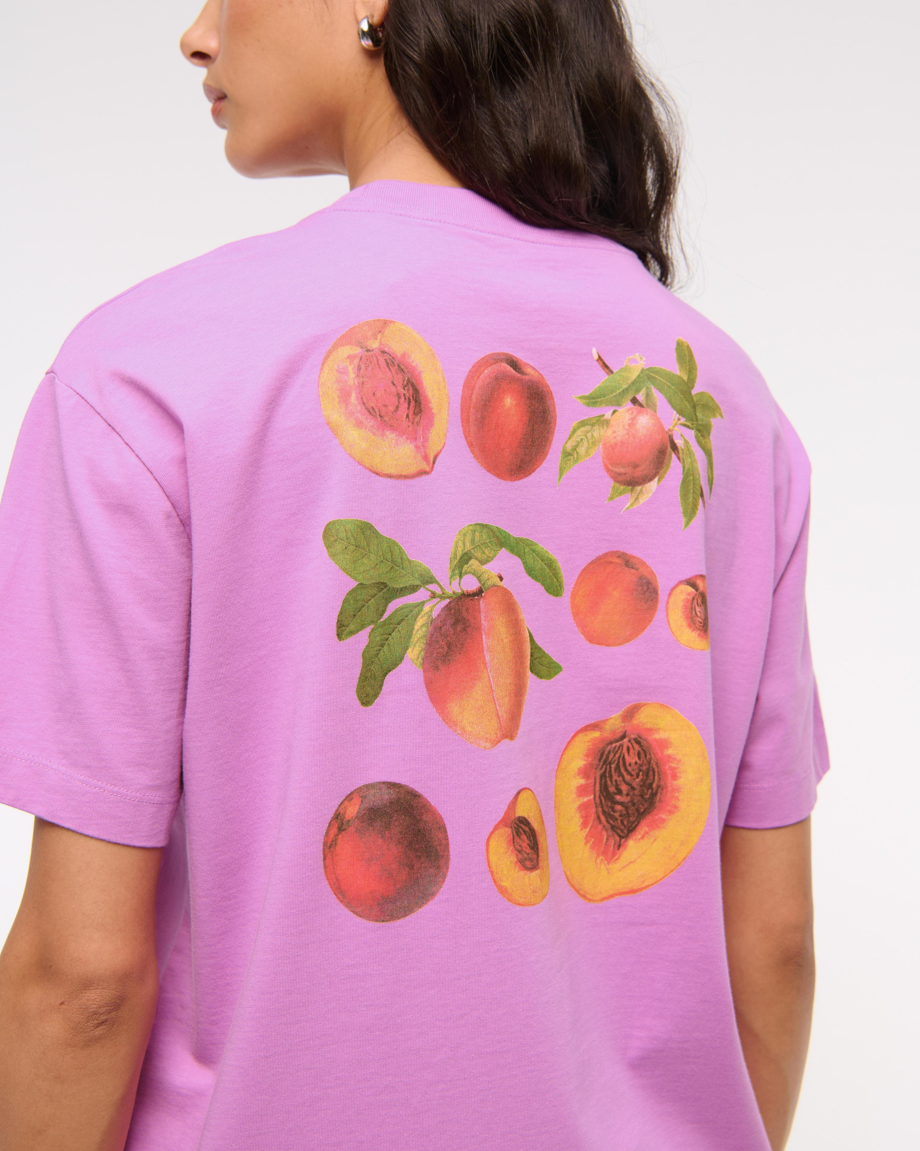 Oversized Peaches Graphic Tee Product Image