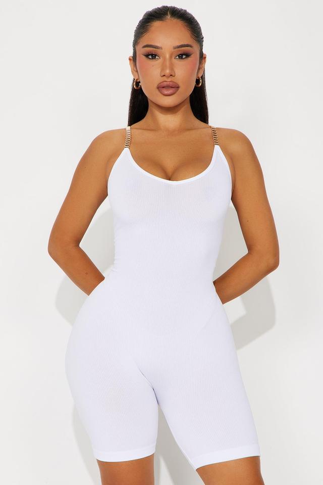 Beatrix Seamless Romper - White Product Image